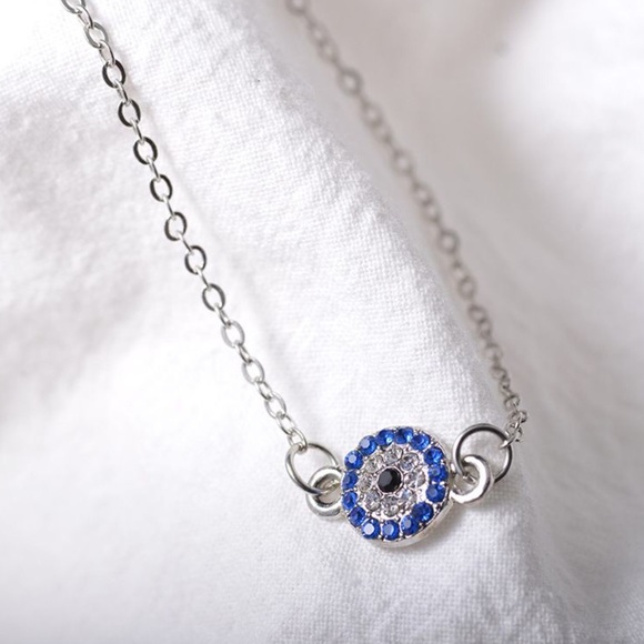 Fashion Single Chain Evil Eye Design Anklet - Picture 7 of 7